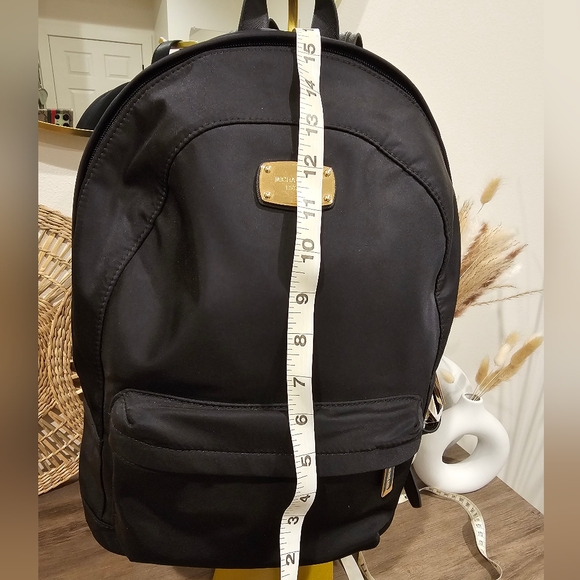 NWT Black MK Nylon Leather Strap Backpack - Picture 6 of 8